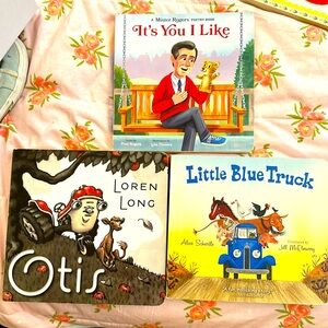3 BOARD BOOKS OTIS LITTLE BLUE TRUCK IT’S YOU I LIKE MR. ROGERS  EXCELLENT